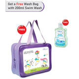 Blue Daddy Dino, Toddlers & Kids Swimwear with matching Hat, Free Wash Bag & Free Swim Detergent