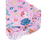 Pink Bunny Kids Swimwear with matching Swim Cap with UPF 50+
