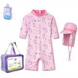 Cloud Rabbit, Toddlers & Kids Swimwear with long Cap Free Wash Bag & Free Swim Detergent
