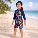 Fish Sea Print Toddlers & Kids Swimwear with Free Wash Bag & Free Swim Detergent