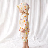 Beige Fruit Emoji, Toddlers & Kids Swimwear with matching Hat, Free Wash Bag & Free Swim Detergent