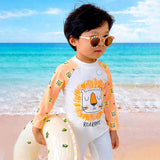 Orange Roar Lion, Toddlers & Kids Swimwear with matching Hat, Free Wash Bag & Free Swim Detergent