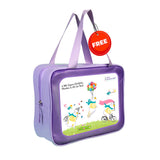 Dive Peach Flamingo & Tropical Printed Full Length 2mm Neoprene Kids Swimsuit with Free Washbag