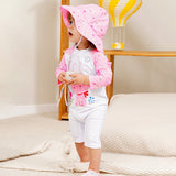 Pink Bunny, Toddlers & Kids Swimwear with matching Hat, Free Wash Bag & Free Swim Detergent