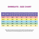 Pink Multi-Color Toy Play Printed, Half Sleeves, Knee Length Kids Swimwear in Upf 50+ Fabric with Swim Cap & Free Washbag