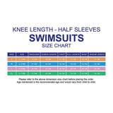 Superhero Brown & Orange 2.5mm Neoprene Knee Length Kids Swimsuit, Half Sleeves Swimwear