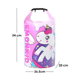 Pink Uni Big Size Clip on & Backpack style Waterproof Swimming Bag/ Beach Bag