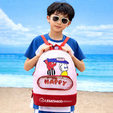 Doggy & Bunny with Surfbaord, Kids Waterproof Swimming Bag/ Beach Bag