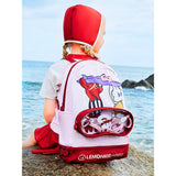 Doggy & Bunny with Surfbaord, Kids Waterproof Swimming Bag/ Beach Bag