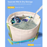 Beige Ice Cream Kids Waterproof Swimming Bag/ Beach Bag