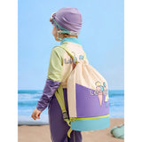 Beige Ice Cream Kids Waterproof Swimming Bag/ Beach Bag
