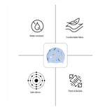 Blue Small Flower Print Swimming Cap for Kids and Adults, 10 years and above.