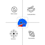 3d Cobalt Blue Red Wrinkle, Silicone Kids Swim Cap, 5 years-15 years