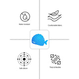 Scales Blue Fishy, Silicone Kids Swim Cap, 5 years-15 years