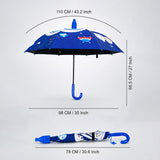 Biker Astronaut with Shutter style cover Kids-Umbrella