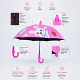 Strawberry Teddy with Shutter style cover Kids-Umbrella