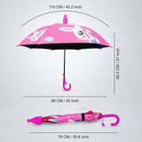 Strawberry Teddy with Shutter style cover Kids-Umbrella