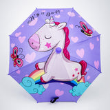 Unicorn Rainbow with Shutter style cover Kids-Umbrella