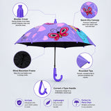 Unicorn Rainbow with Shutter style cover Kids-Umbrella