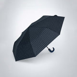3 Fold Black Checkered Auto Open & Close Umbrella for Teens & Adults