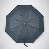 3 Fold Grey Checkered Auto Open & Close Umbrella for Teens & Adults