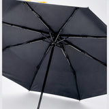 3 Fold Multi Polka with Red Boot Handle UPF 50+ Umbrella for Teens & Adults