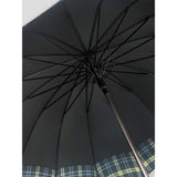 Black Checks Large Canopy Size Umbrella for Adults