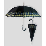Black Checks Large Canopy Size Umbrella for Adults