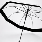 Black Big Border Transparent Umbrella for Teens & Adults