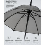 Black Beauty Jelly Transparent Umbrella for Teens & Adults