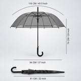 Black Beauty Jelly Transparent Umbrella for Teens & Adults