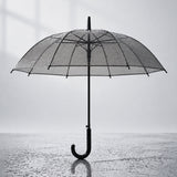 Black Beauty Jelly Transparent Umbrella for Teens & Adults