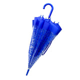Self Print Dark Blue Transparent Umbrella for Kids and Teens