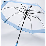 Blue Big Border Transparent Umbrella for Teens & Adults