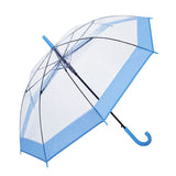Blue Big Border Transparent Umbrella for Teens & Adults