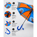 Racing Bike Print Umbrella for Kids,5yrs -10yrs