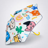 Wheel style Cat & Dog Printed UPF 50+ Kids-Umbrella
