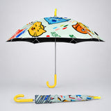 Wheel style Cat & Dog Printed UPF 50+ Kids-Umbrella