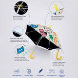 Wheel style Cat & Dog Printed UPF 50+ Kids-Umbrella