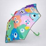 Wheel style Colorful Monster Printed UPF 50+ Kids-Umbrella