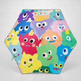 Wheel style Colorful Monster Printed UPF 50+ Kids-Umbrella