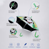 Wheel style Cow Printed UPF 50+ Kids-Umbrella