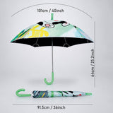 Wheel style Cow Printed UPF 50+ Kids-Umbrella