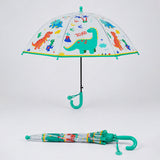 Dinoland Transparent Green Umbrella for Toddlers & Kids