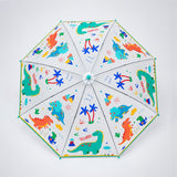 Dinoland Transparent Green Umbrella for Toddlers & Kids