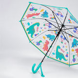 Dinoland Transparent Green Umbrella for Toddlers & Kids