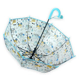 Light Blue Dome style construction theme Transparent Umbrella for Kids