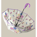 Puppy Family theme Dome style Transparent Umbrella for Kids