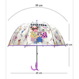 Puppy Family theme Dome style Transparent Umbrella for Kids