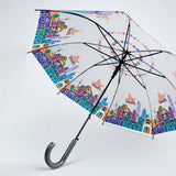 Grey Mexico Landmark Print Umbrella for Teens & Adults